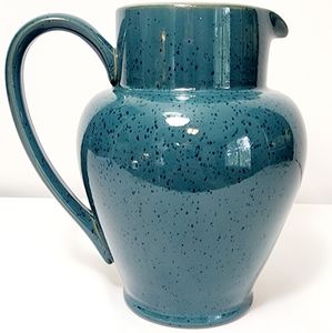 Vintage Denby Stoneware Harlequin speckled pitcher made in England